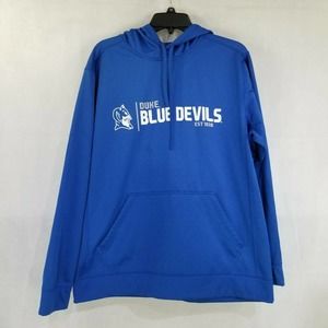 Duke Blue Devils Hoodie Sweatshirt Men L Blue Performance Fleece